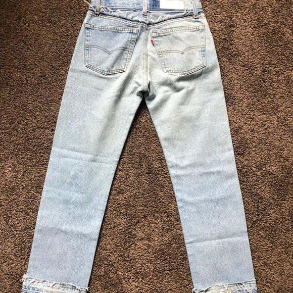 High Rise Stovepipe Denim Cotton Jeans Size 2 - Picture 2 of 8